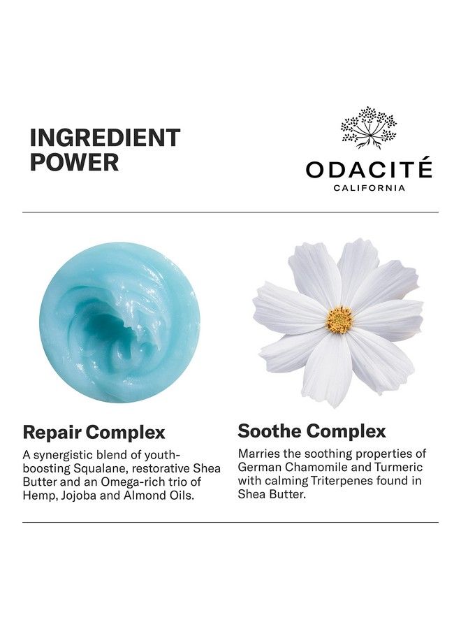 Odacite Skin Care Face Moisturizer Leblue Balm Repair Balm Blue Chamomile & Shea Butter Multipurpose Antiaging For Soft Healthy & Nourished Skin Mature Dry Or Sensitive Skin - Image 4
