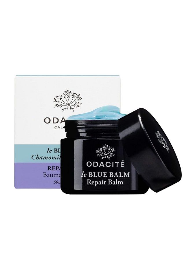 Odacite Skin Care Face Moisturizer Leblue Balm Repair Balm Blue Chamomile & Shea Butter Multipurpose Antiaging For Soft Healthy & Nourished Skin Mature Dry Or Sensitive Skin - Image 2