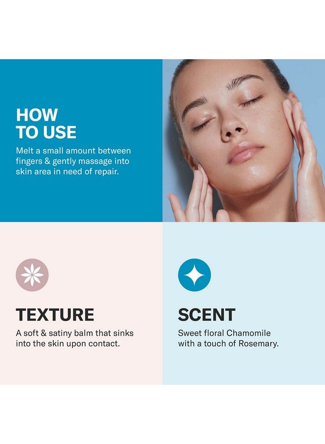 Odacite Skin Care Face Moisturizer Leblue Balm Repair Balm Blue Chamomile & Shea Butter Multipurpose Antiaging For Soft Healthy & Nourished Skin Mature Dry Or Sensitive Skin - Image 5