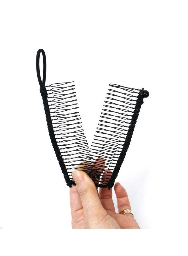 GETACOTA مشبك شعر موز قابل للتعديل من جيتاجوتا للنساء، مشابك مشط لربط ذيل الحصان، ملحقات مزدوجة، مشابك سميكة للشعر المجعد، أداة لتصفيف الشعر، مشبك كلاسيكي للفتيات والنساء (أسود) - Image 4