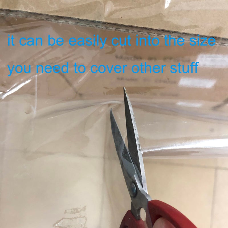 كابتن تيك واقي مفرش المائدة من البلاستيك الشفاف مقاوم للماء مستطيل شديد التحمل من الفينيل غطاء طاولة مقاوم للزيت يمكن مسحه للاستخدام في حفلات الطعام والتخييم 54 × 86 بوصة - Image 5