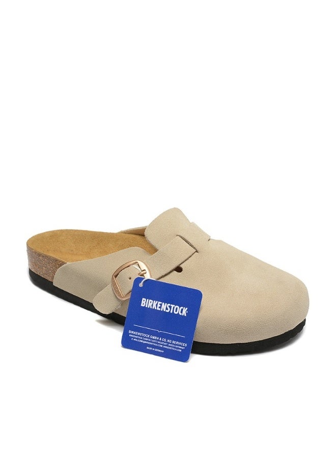 BIRKENSTOCK Boston Soft Insole Suede Leather Large Buckle - Image 1