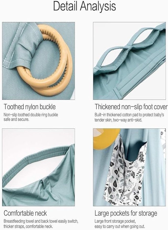 MORPICH Baby Carriers, Ergonomic Baby Strap one Shoulder Labor-Saving Polyester Baby Half Wrapped Sling, Adjustable 3D Mesh Baby Carrier Wrap Shoulder Straps for Pool Beach - Image 3