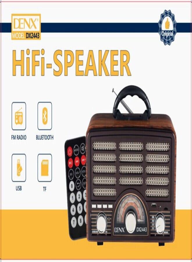 Denx Denx HiFi-Speaker & Radio DX2443 With Remote