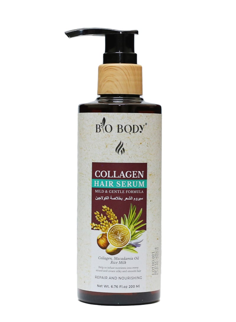 bio-body BIO BODY Collagen Macadamia Oil Hair Serum with Korean Technology - Image 1