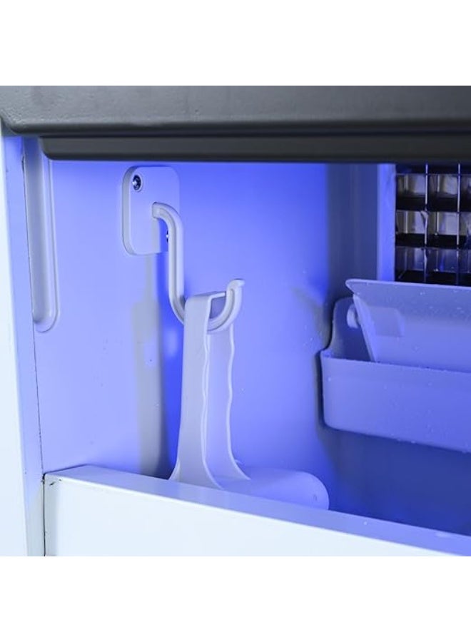 Cool Baby Commercial Ice Maker Machine, 75KGS/24H Stainless Steel under Counter Ice Machine with 20KGS Ice Storage Capacity, for/Restaurant/Bar/Coffee Shop-Bottled water or tap water - Image 5