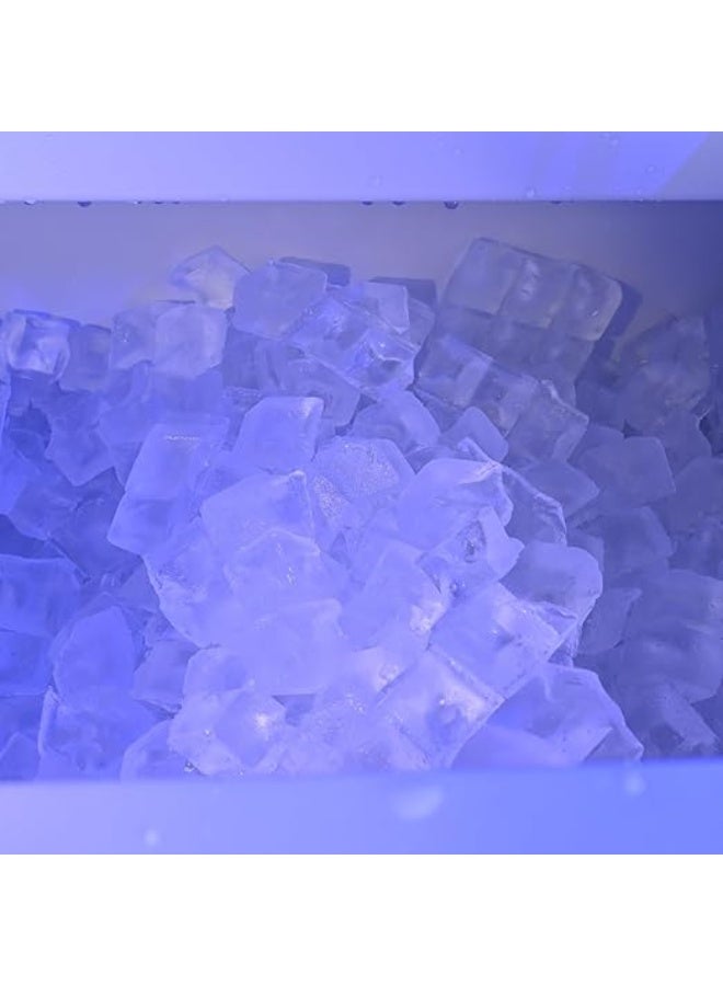 Cool Baby Commercial Ice Maker Machine, 75KGS/24H Stainless Steel under Counter Ice Machine with 20KGS Ice Storage Capacity, for/Restaurant/Bar/Coffee Shop-Bottled water or tap water - Image 4