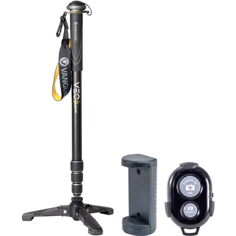 VANGUARD VEO 2 SAM 264TR monopod من الألمنيوم مع حامل هاتف ذكي وجهاز تحكم عن بعد - Image 1