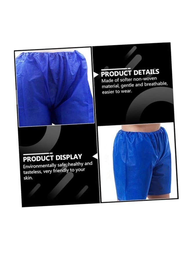 Globalstar Blue Disposable Shorts for Men - 75pcs Pack for Hygienic Convenience - Image 3