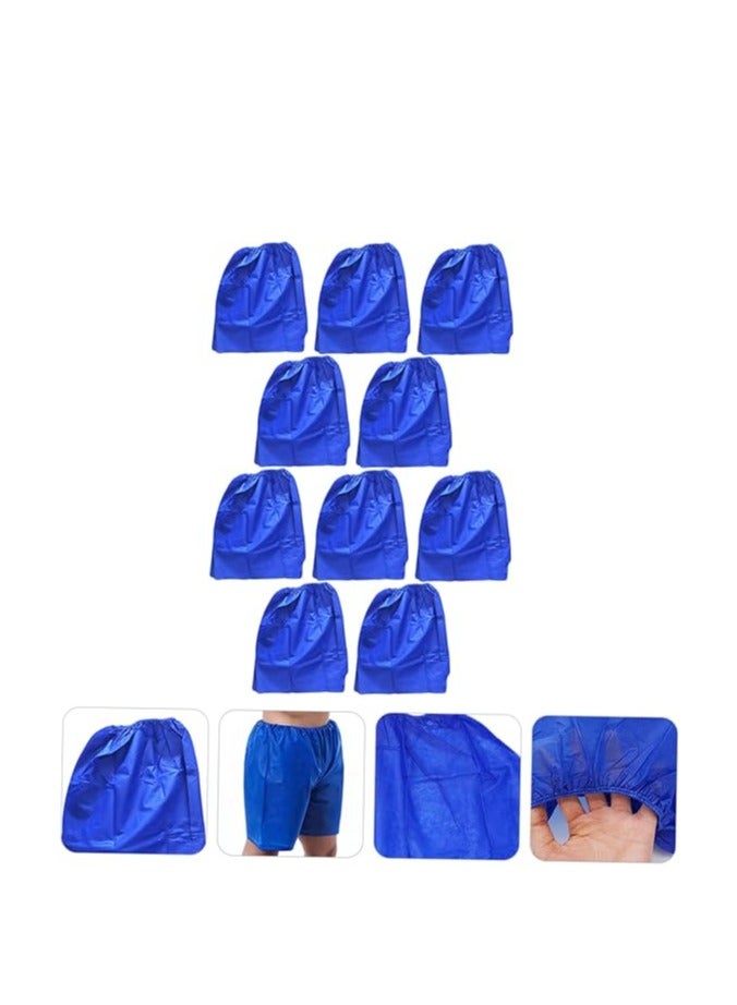 Globalstar Blue Disposable Shorts for Men - 75pcs Pack for Hygienic Convenience - Image 4
