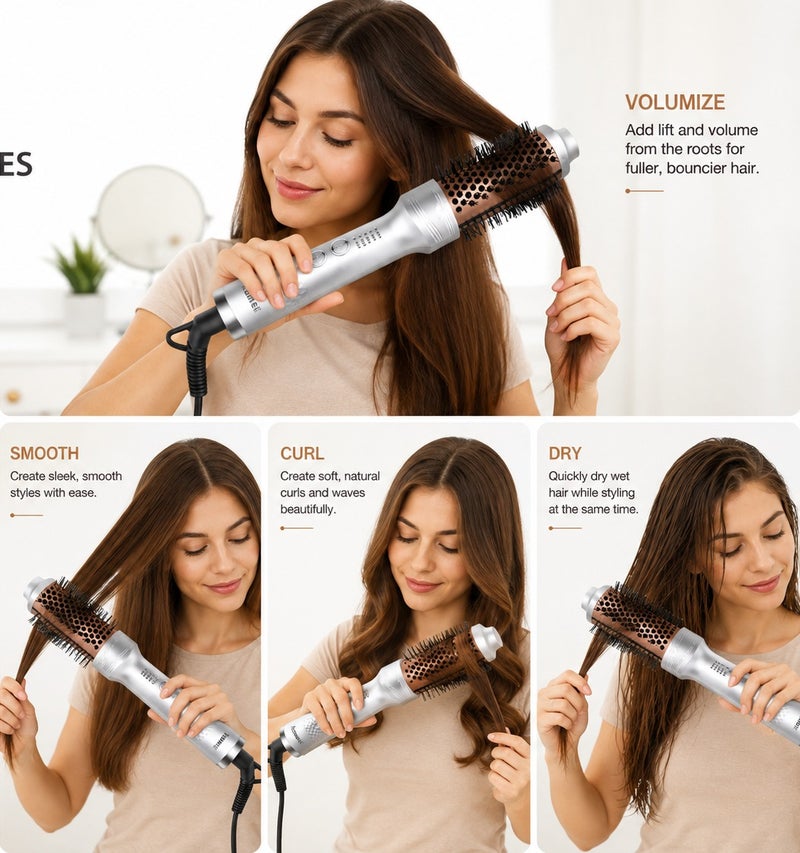 Kemei KM-3175 Hair Styling Brush - Image 3
