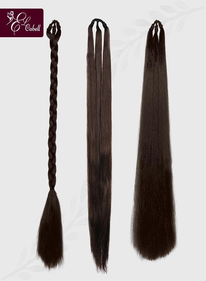Hair Choti Women’s Artificial Hair Extension Choti | Nakli Baal Long Hair Choti for Wedding & Party Stylish Traditional Hair Extension for Girls & Women Baal Choti (Pack of 1, Brown) - Image 2