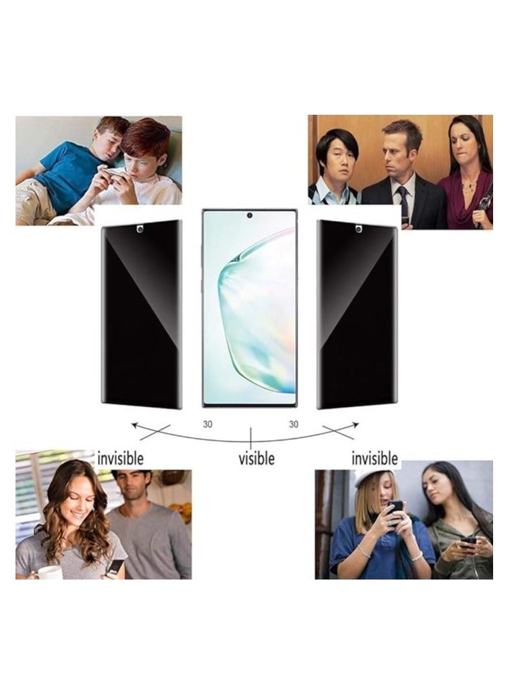Privacy Screen Protector Surface Ceramic film matte for Samsung Note 10 Plus Black - Image 2