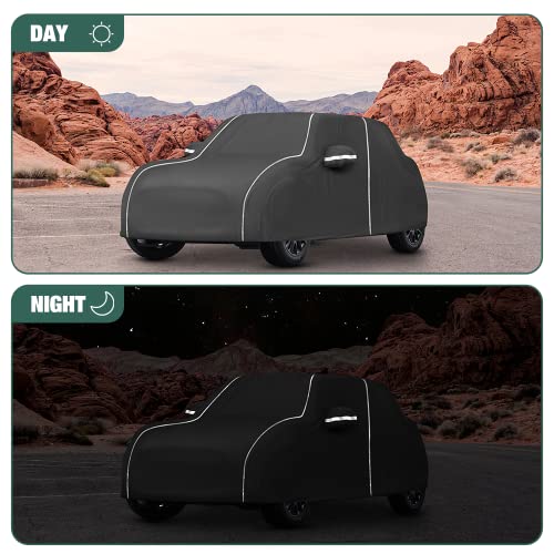 BERKSYDE Waterproof Car Cover Compatible for Mini Cooper/Cooper S 2-Doors.2002-2024 All Weather 6 Layers Full Car Cover with Storage Bag - Image 4
