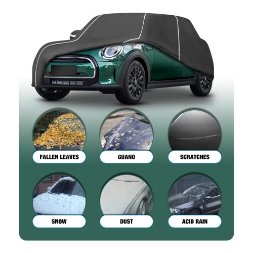 BERKSYDE Waterproof Car Cover Compatible for Mini Cooper/Cooper S 2-Doors.2002-2024 All Weather 6 Layers Full Car Cover with Storage Bag - Image 2