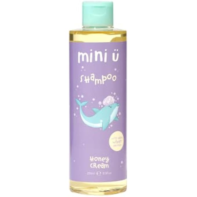 MINI U HONEY CREAM SHAMPOO YELLOW FOR CHILDREN - SUITABLE FROM NEWBORN - NATURALLY DERIVED & MADE IN THE UK - Image 2