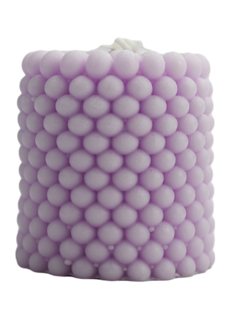 Bubble Cylinder Scented Candle Lavender/ Candles with Smell for Home Decoration/ Nice Candles Cute for Home & Office/ Small Candles Gifts for Women/ Floral Eco Candle Bubble Shape  - Image 2