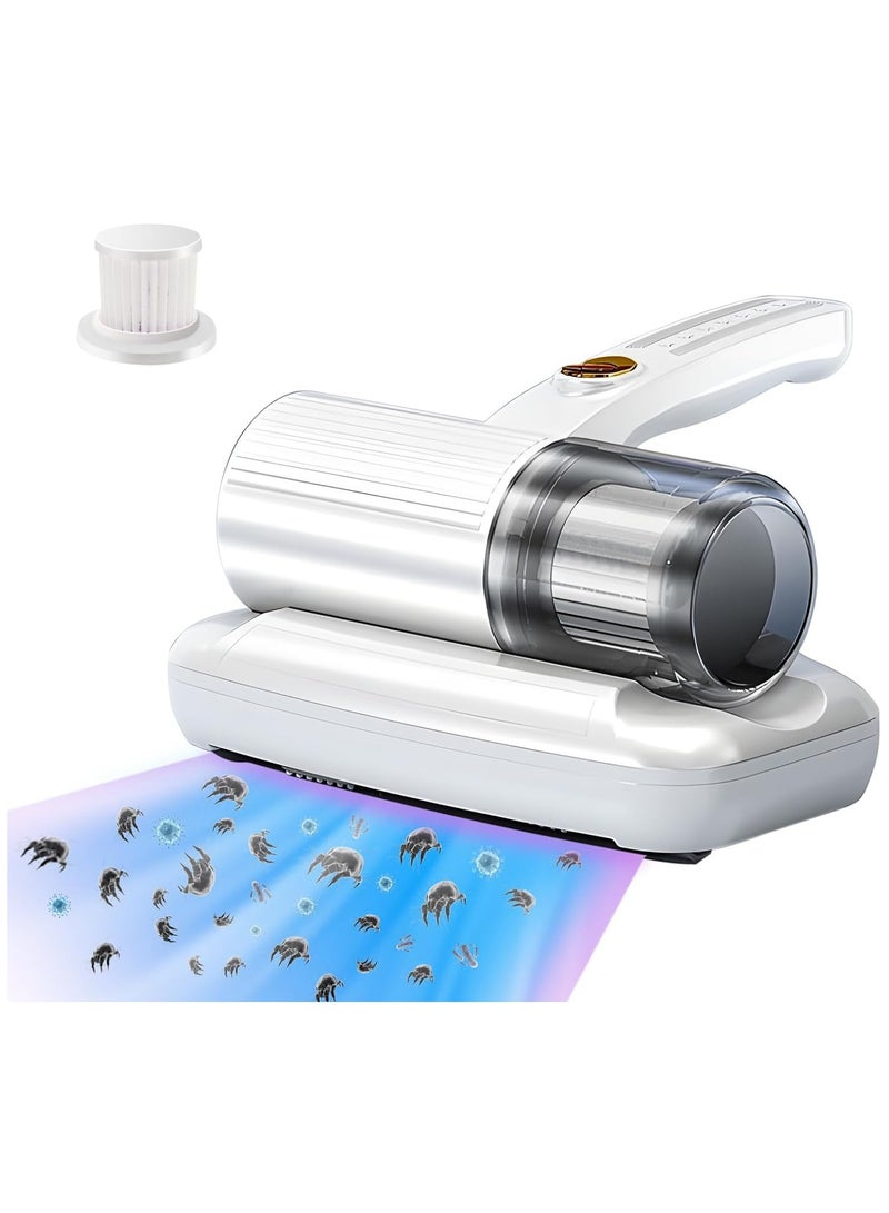 SOLARAE Mattress Vacuum Cleaner, Handheld Bed Vacuum Cleaner, 13Kpa Strong Suction Power and Double Beat, Low Noise, Efficient Cleaning of Mattresses, Pillows, Sofas, Carpets and Ther Fabric Surfaces - Image 1