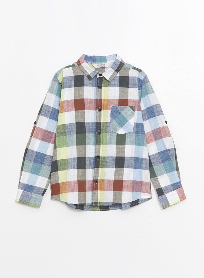 LC WAIKIKI Plaid Long Sleeve Boy Shirt - Image 1