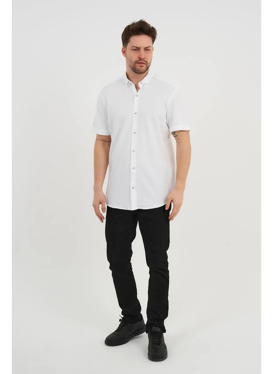 الكسندر جاردي Alexandergardi Short Sleeve Button-Down Men's Shirt (731676)