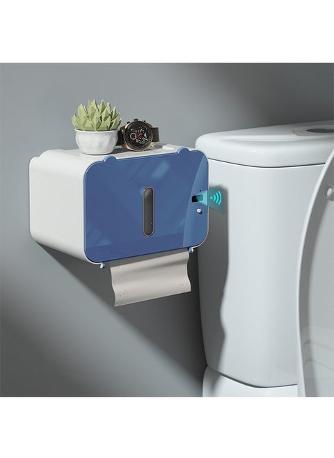 Tissue Box Holder Touch-sensitive Paper Towel Output USB Charging No Punching Required Waterproof and Moisture-proof Tissue Cover Top Storage or Mobile Phone Holder