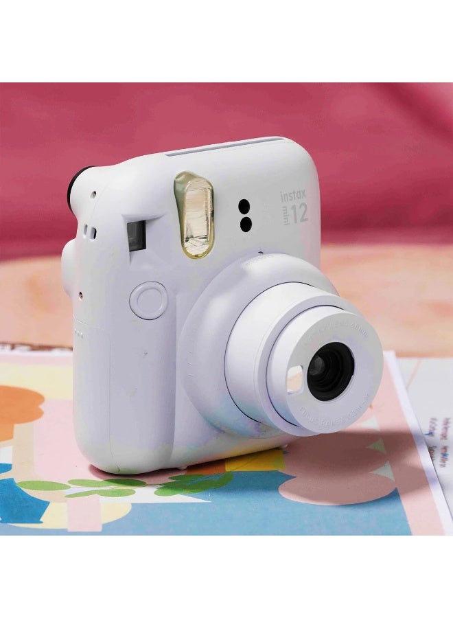 Instax Mini 12 Christmas Gift Box – White Instant Mini 12 Camera with Pink Case, Macron Mini Film, Photo Frame, Pegs and Batteries – Perfect Christmas Gift for Kids, Teens, and Adults - Image 3