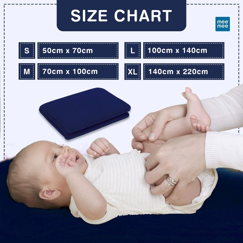 mee mee Mee Mee Ultra-Absorbent Cotton Bed Protector Mattress: Fast-Drying, Infant-Friendly Waterproof Cot Sheet (140x100cm, Orange) - Ideal for Newborns to Toddlers (0-36 Months) - Image 5