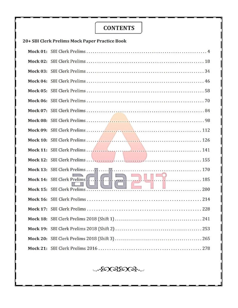Adda247 SBI Clerk 2019 Prelims Mocks Papers (English Printed Edition) SBI Special [Paperback Bunko] Adda247 Publications and Anil  - Image 2