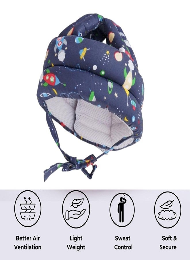 Laurant® Infant Safety Helmet – Protective, Adjustable, and Soft Headgear for Babies to Prevent Head Injuries During Crawling and Learning to Walk (Dark Blue) - Image 2