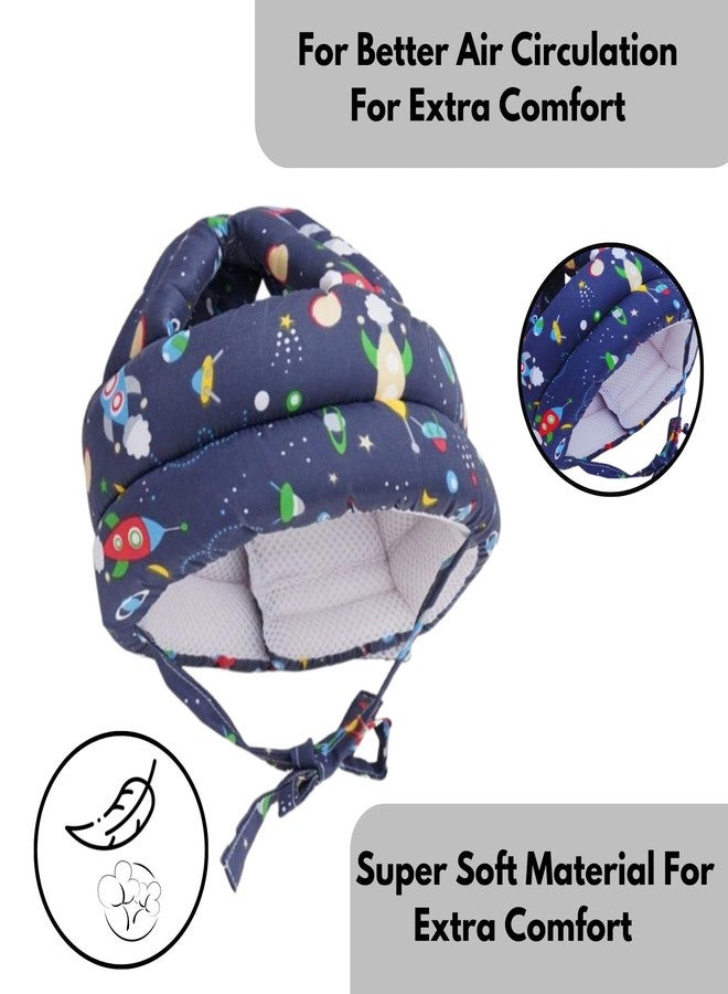 Laurant® Infant Safety Helmet – Protective, Adjustable, and Soft Headgear for Babies to Prevent Head Injuries During Crawling and Learning to Walk (Dark Blue) - Image 4