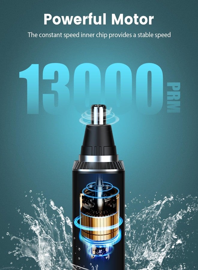 Ginity Ear & Nose Hair Trimmer with LED Display for Men Women,Painless USB Rechargeable Eyebrow & Facial & Nose Hair Trimmer Clipper,Professional IPX7 Waterproof Dual Edge Blades - Image 3