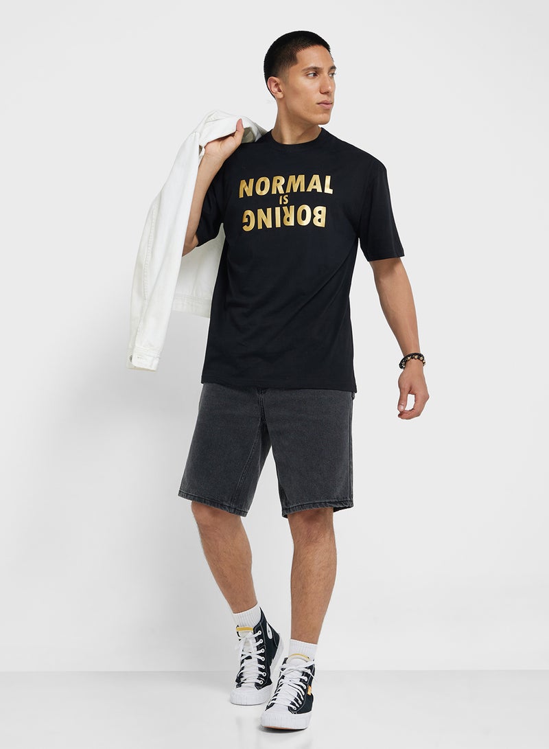 Seventy Five Oversized Crew Neck T-Shirt - Image 4