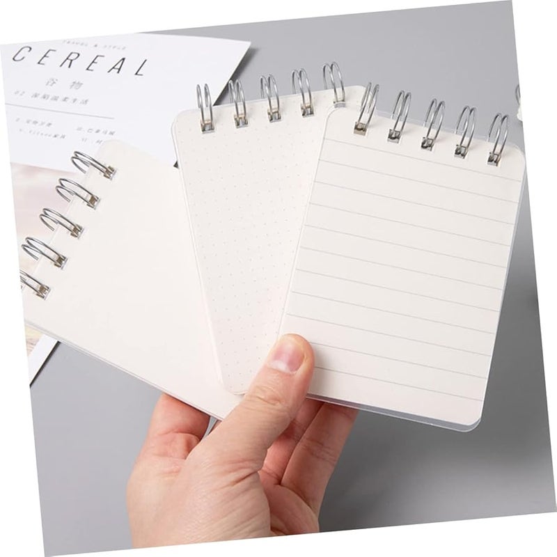 COHEALI 4 قطع من بطاقات الفهرس الدفترية الحلزونية بصفحات منقطة ومخططة وفارغة لتنظيم كتابة الطلاب - Image 4