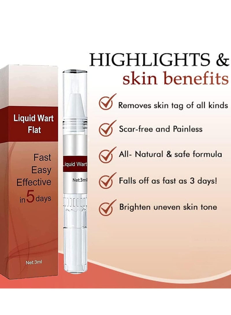 Excefore 3 Pcs Wipe Off Tags and Mole Remover, Skin Tag Remover Mole Remover, Easy to Remove, for All Body Parts, Face Armpit Flesh Neck - Image 2