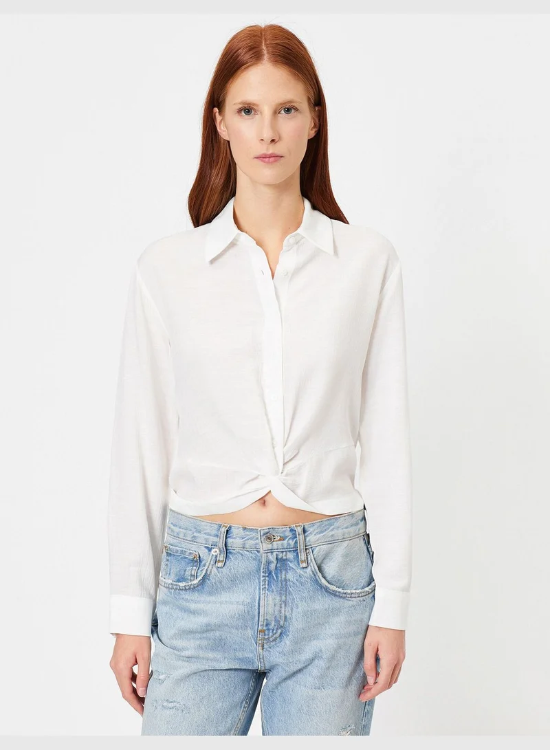 KOTON Classic Neck Shirt