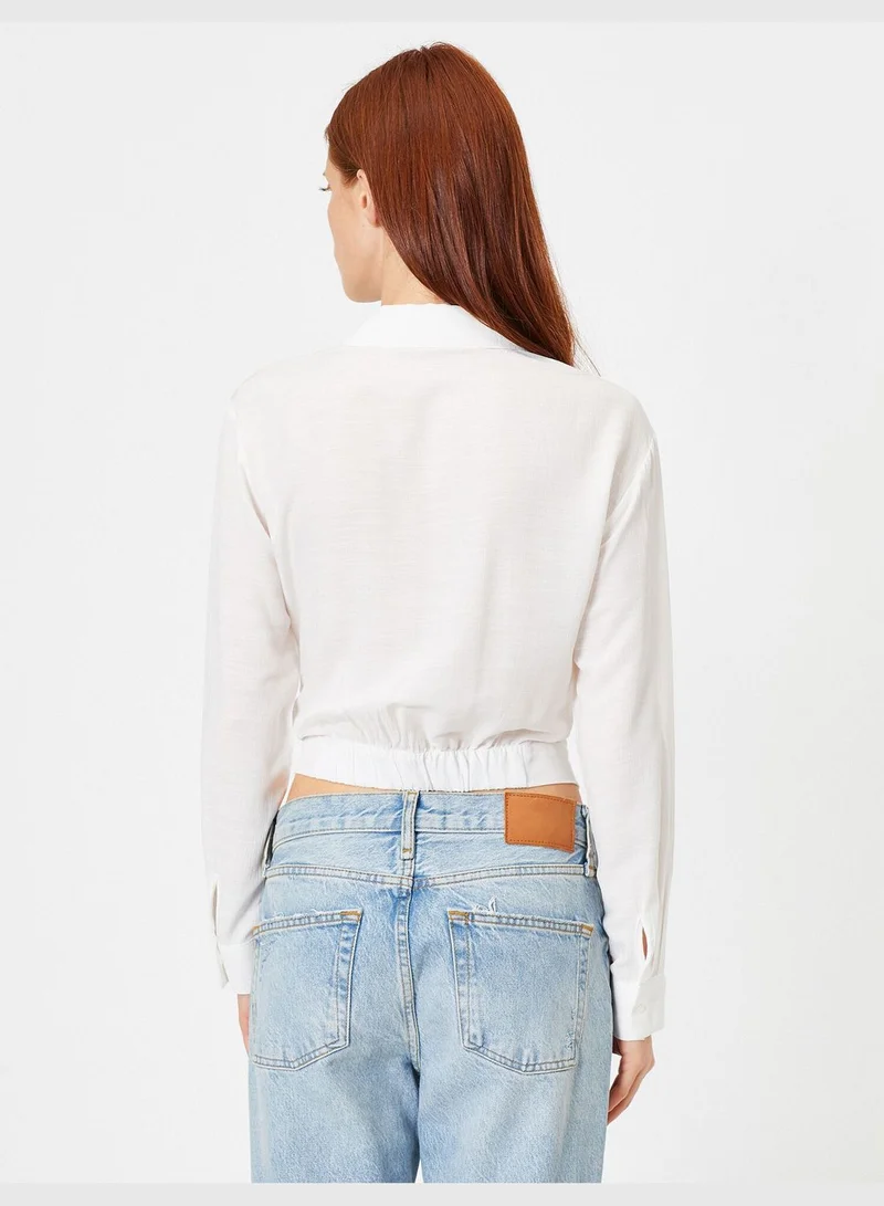 KOTON Classic Neck Shirt