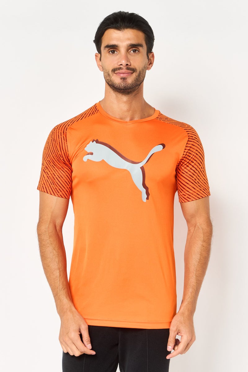 PUMA Men Sportswear Fit Short Sleeve Training T-Shirt, Orange - Image 1