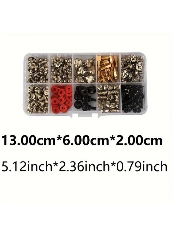 228pcs Mixed Colors Computer Screw Standoffs Set Motherboard Mount PC Case Fan Hard Drive - Image 3