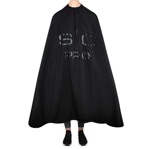 Stylecraft Professional Barber Water Resistant Hair Cutting Cape One Size Black - Image 1