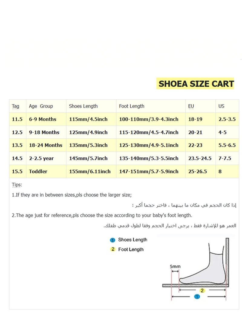 ماركة غير محددة - أحذية للأطفال الرضع والأولاد والبنات - مصنوعة من شبكة تسمح بالتهوية - نعل ناعم - خفيفة - آمنة ومقاومة للانزلاق - أول حذاء للمشي للأطفال - الفئة العمرية: 6 إلى 36 شهرًا - Image 1