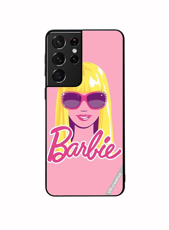 VR CREATIVE Protective Case Cover For Samsung Galaxy S21 Ultra 5G Pop Barbie Design Multicolour - Image 1