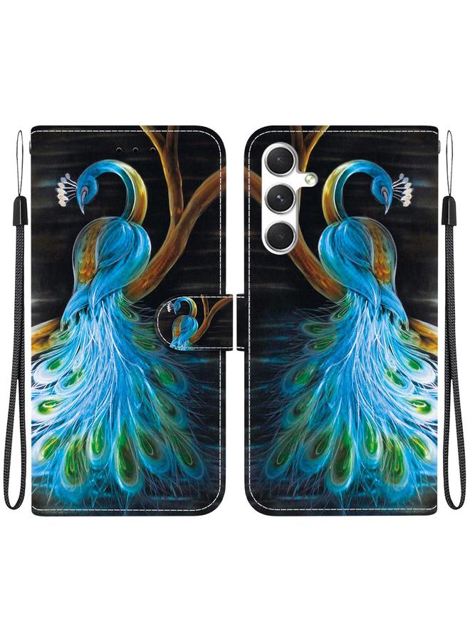 إيروريكس جراب لهاتف Samsung Galaxy A05s مصنوع من الجلد برسومات ملونة وملمس كريستالي - Image 1