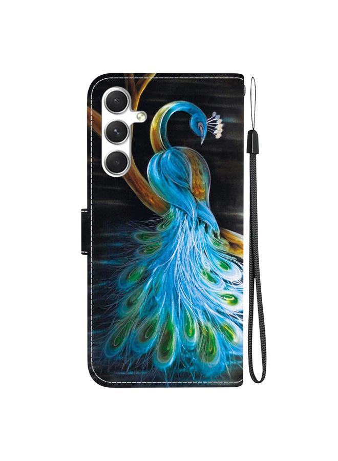 إيروريكس جراب لهاتف Samsung Galaxy A05s مصنوع من الجلد برسومات ملونة وملمس كريستالي - Image 3