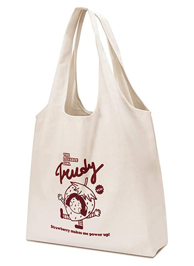 SYOSI Canvas Tote Bags, with Inner Pocket Reusable Grocery Bags Bulk Reusable Shopping Bags Large Capacity Machine Washable - Image 1