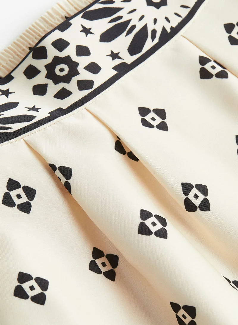 H&M Printed Wide Leg Pants