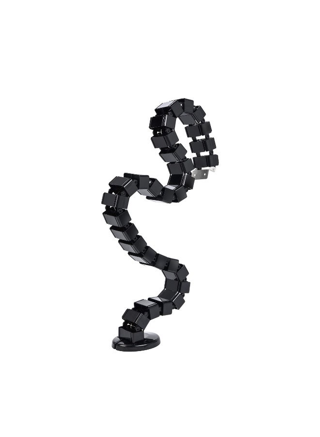 Vertebrae Cable Management Spine Kit | Height Adjustable Desk Quad Entry Wire Organizer, Black - Image 1