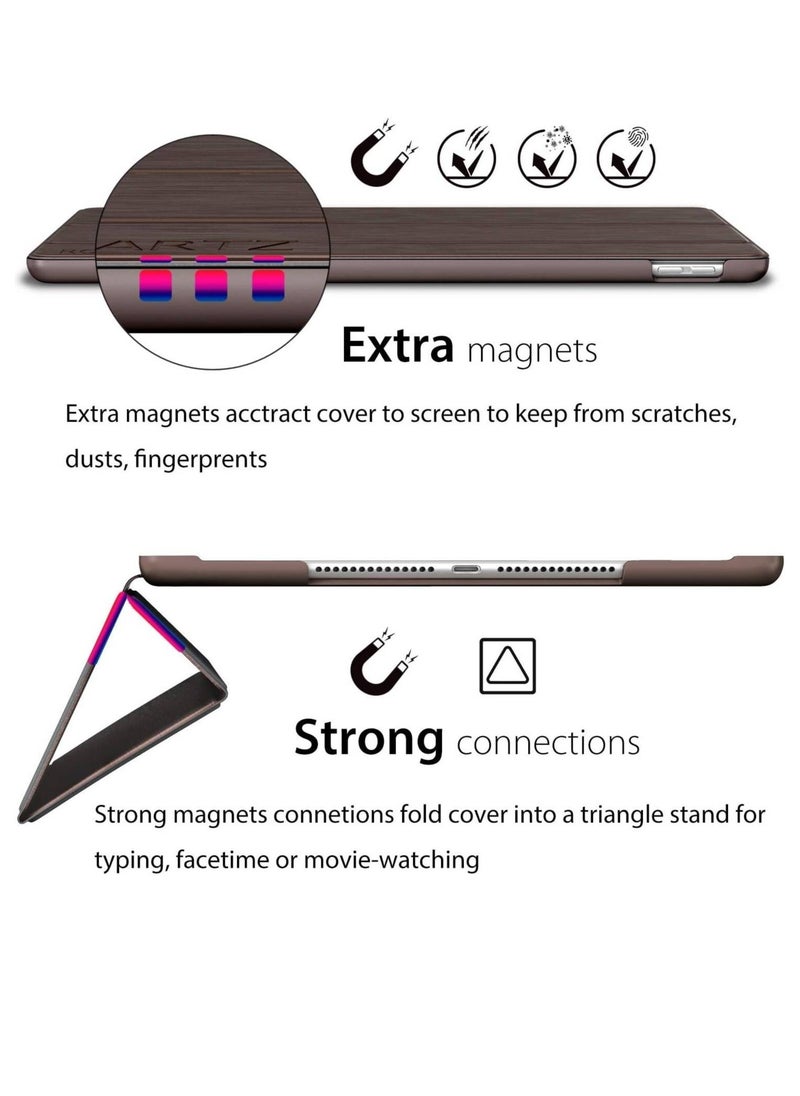 IAF Slim Fit Smart Folio Case for iPad Mini 5 â€“ Black Rubber Coated Hard Cover, Lightweight, Navy Blue with Wake/Sleep Function - Image 3