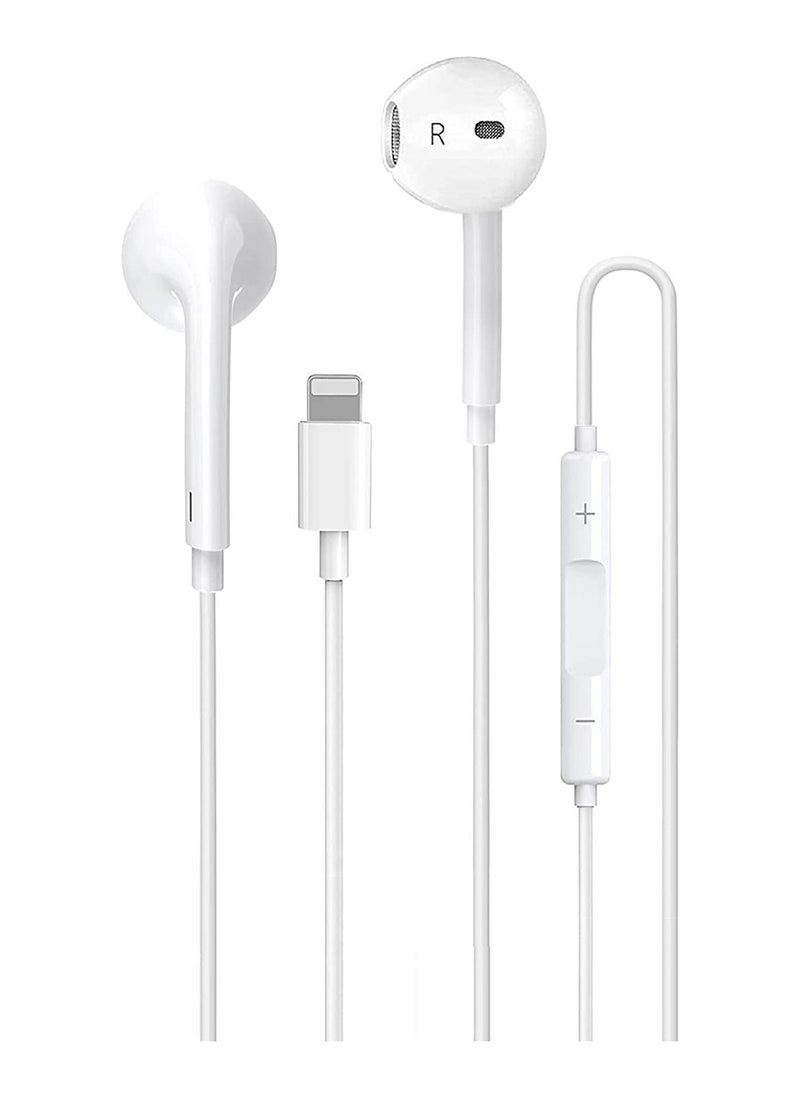 Generic iPhone Earbuds Wired Lightning Headphones [Apple MFi Certified] in-Ear Stereo Headset Built-in Microphone & Volume Control Compatible with iPhon  - Image 1