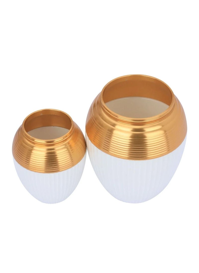 Al Saif Electric - Spice Jars Set White Porcelain 8 Pieces - Image 1
