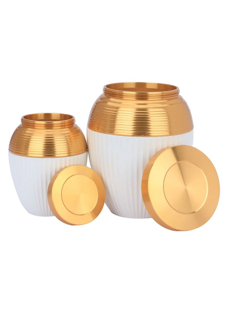 Al Saif Electric - Spice Jars Set White Porcelain 8 Pieces - Image 1